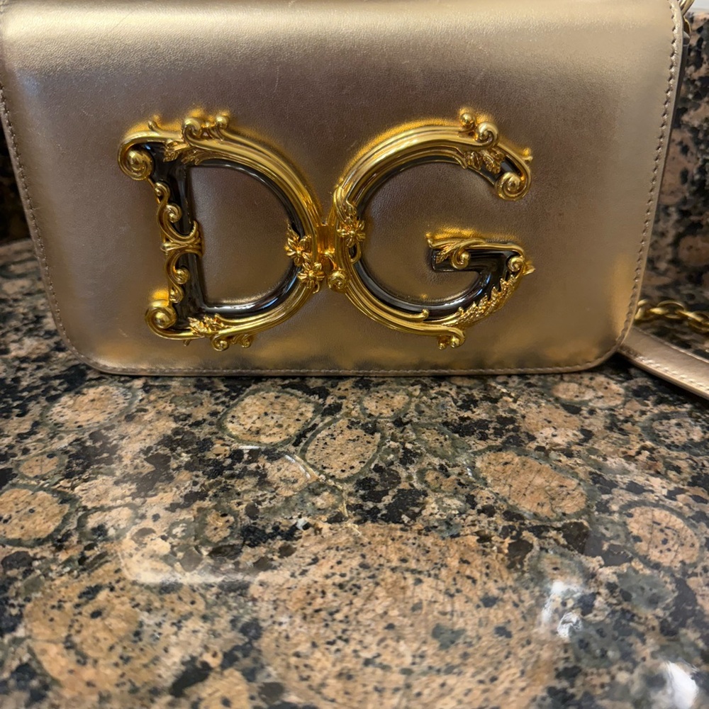 Dolce & Gabbana metallic DG crossbody